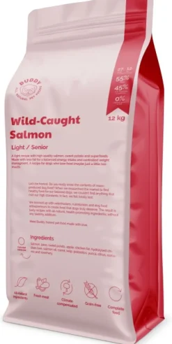 Buddy Wild Caught Salmon kuivaruoka, 12 kg