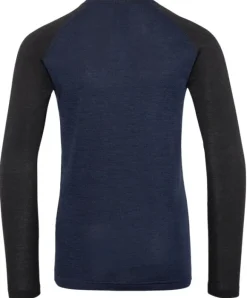Bula Junior Norm Merino Wool Crew lasten kerrastopaita, Navy