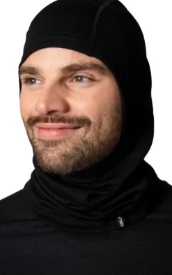 Bula Wool Convertible Balaclava kypärämyssy, musta