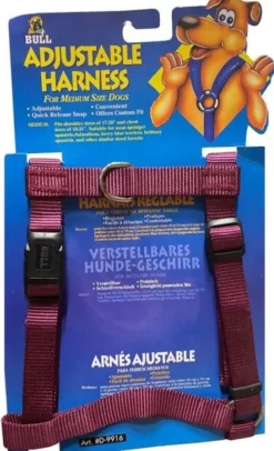 Bull Adjustable Harness Burgundy 50-70 cm
