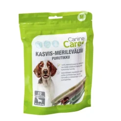 CanineCare Kasvis-merileväluu Purutikku M, 12 kpl