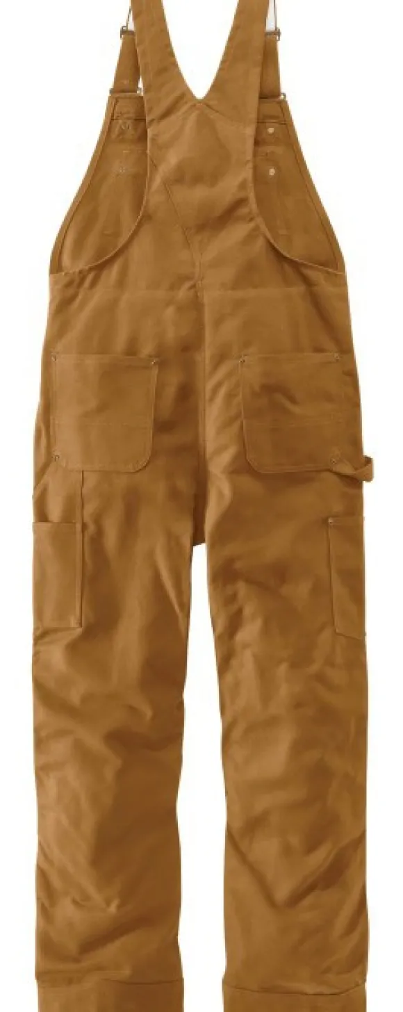 Carhartt Firm Duck vuoratut työhaalarit, ruskea