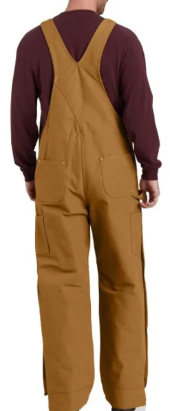 Carhartt Firm Duck vuoratut työhaalarit, ruskea