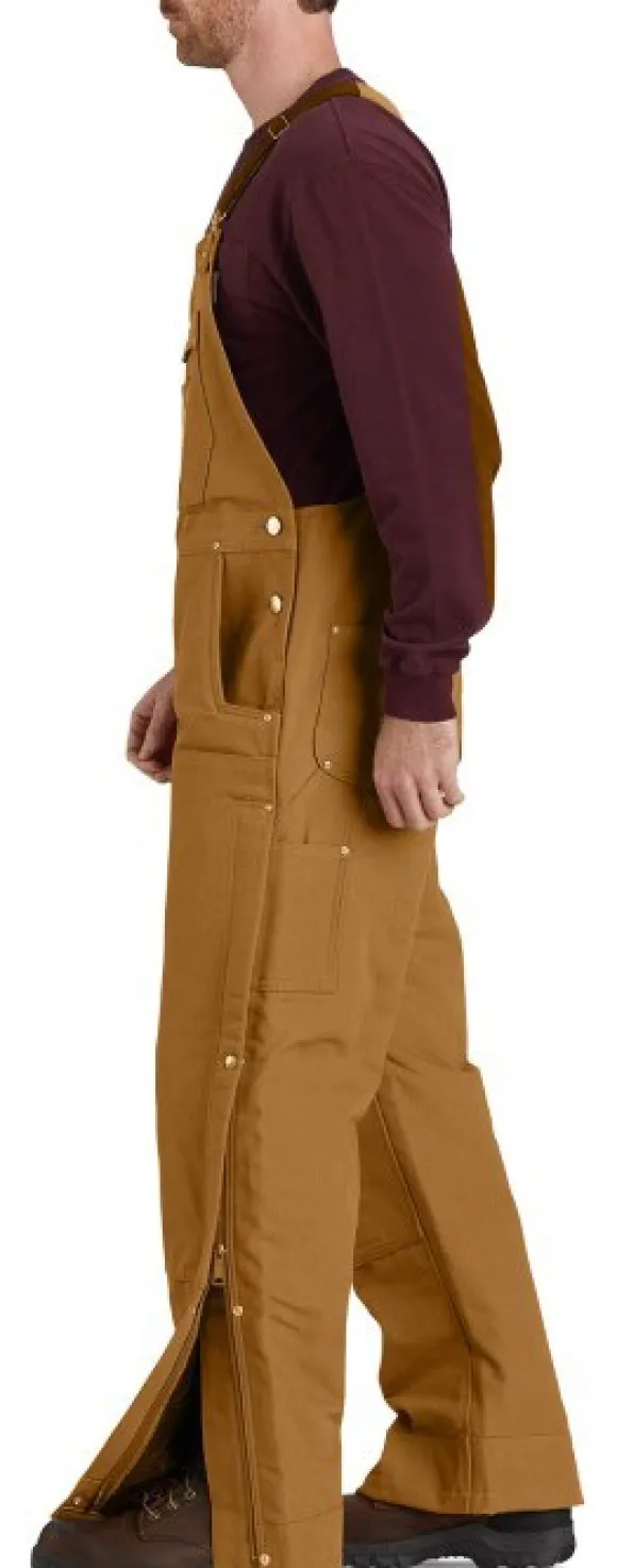 Carhartt Firm Duck vuoratut työhaalarit, ruskea