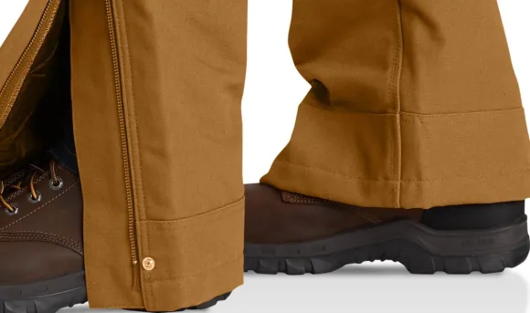 Carhartt Firm Duck vuoratut työhaalarit, ruskea