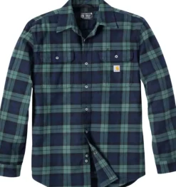 Carhartt Flannel L/S Plaid Shirt paita, Frosted Balsam