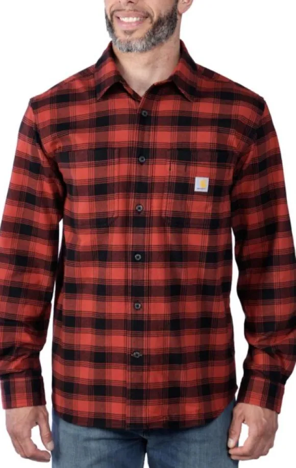 Carhartt Flannel L/S Plaid Shirt flanellipaita, punainen