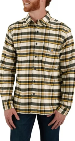 Carhartt Flannel L/S Plaid Shirt paita, Malt