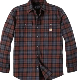 Carhartt Flannel L/S Plaid Shirt paita, Mocha