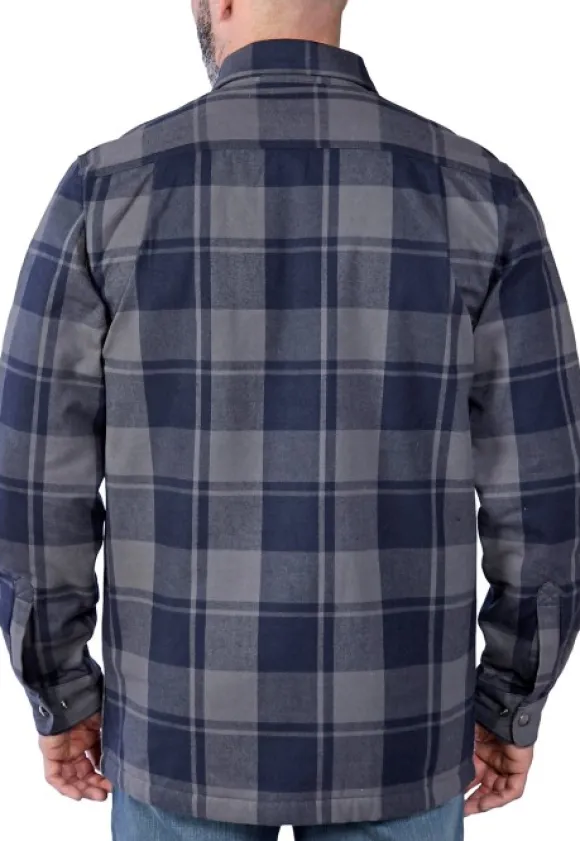 Carhartt Flannel Sherpa Lined Shirt Jacket flanellipaita, sininen