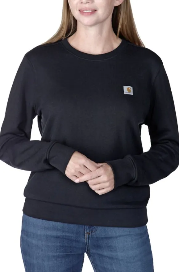 Carhartt French Terry Crewneck Sweatshirt naisten paita, Black