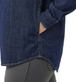 Carhartt Midweight Denim L/S Shirt Zion naisten farkkupaita