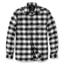 Carhartt M's Flannel L/S Plaid Shirt Malt