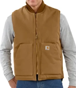 Carhartt M's Insulated Rib Collar liivi Carhartt®, ruskea