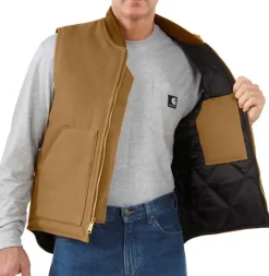 Carhartt M's Insulated Rib Collar liivi Carhartt®, ruskea