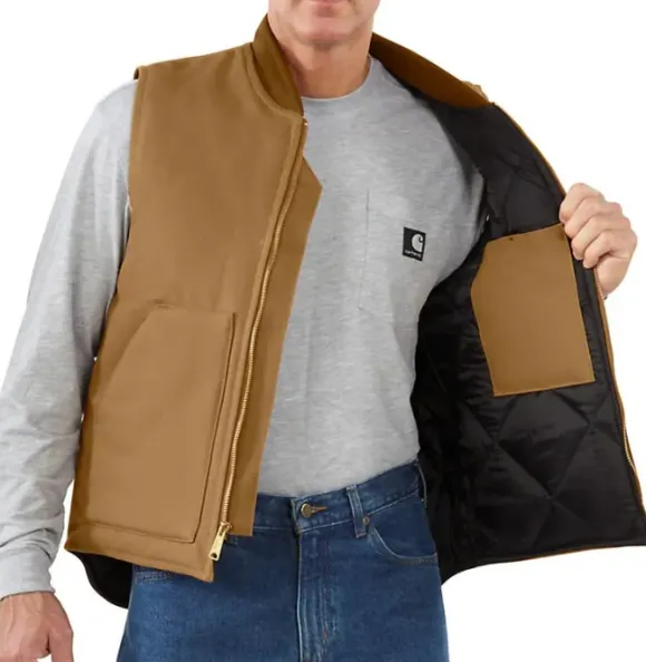 Carhartt M's Insulated Rib Collar liivi Carhartt®, ruskea