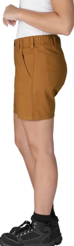 Carhartt Relaxed Fit Canvas Work Short naisten shortsit, Carhartt® Brown