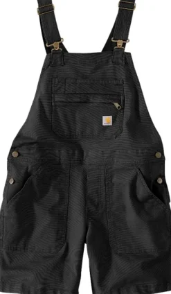 Carhartt Relaxed Fit Canvas Shortall naisten shortsit, Black