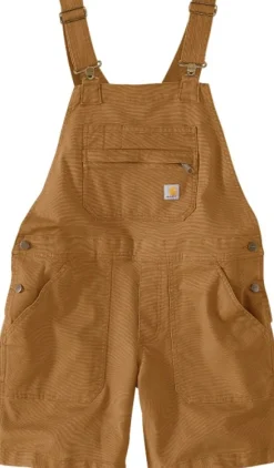 Carhartt Relaxed Fit Canvas Shortall naisten shortsit, Carhartt Brown