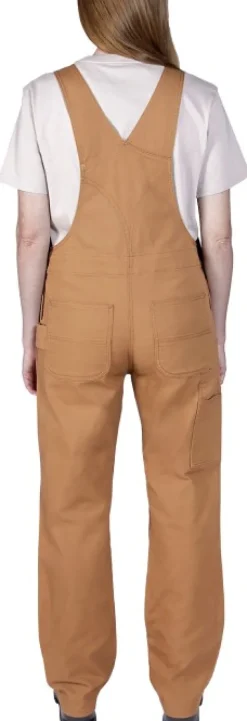 Carhartt Relaxed Fit Denim Bib Overal naisten haalarit, Carhartt® Brown