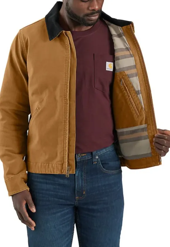 Carhartt Relaxed Fit Duck Detroit Jacket takki, Carhartt® Brown
