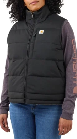 Carhartt Relaxed Midweight Utility Vest naisten käännettävä liivi, musta