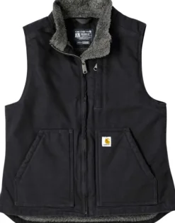 Carhartt Sherpa Lined Mock Neck Vest naisten liivi, Black
