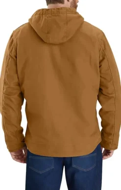 Carhartt Washed Duck Sherpa Lined Jacket takki, Carhartt® Brown