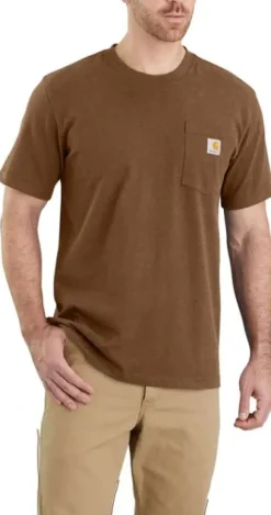 Carhartt Workwear Pocket S/S T-Shirt paita, vaaleanruskea