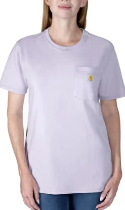 Carhartt Workwear Pocket S/S T-Shirt naisten t-paita, Lilac Haze