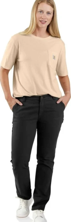 Carhartt W's Relaxed Fit Canvas Work Pant Black