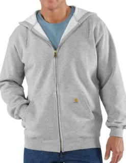 Carhartt Zip Hooded Sweatshirt vetoketjullinen huppari, vaaleanharmaa