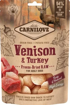 Carnilove Freeze-Dried Raw Snacks Venison & Turkey 60g