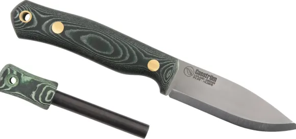 Casström No.8 SFK Grön Micarta veitsi tuluksilla