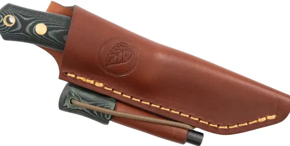 Casström No.8 SFK Grön Micarta veitsi tuluksilla