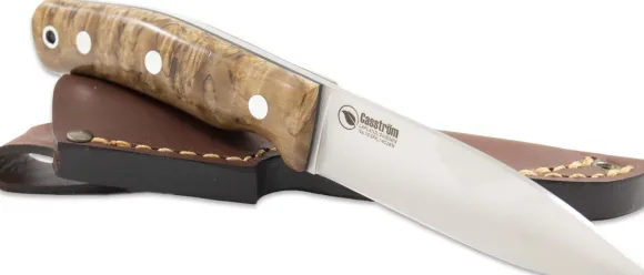 Casström No.10 Swedish Forest Knife Sandvik 14C28N puukko, Masur/Full Flat