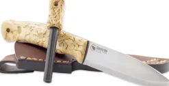 Casström No.10 Swedish Forest Knife Sleipner puukko kipinäraudalla, Masur/Scandi