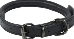 Catago Leather Dog Collar nahkapanta, musta