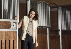 Catago Paula Faux Fur Vest naisten liivi, Sandshell