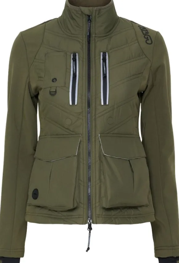 Catago Trainer Short Jacket naisten ulkoilutakki, vihreä