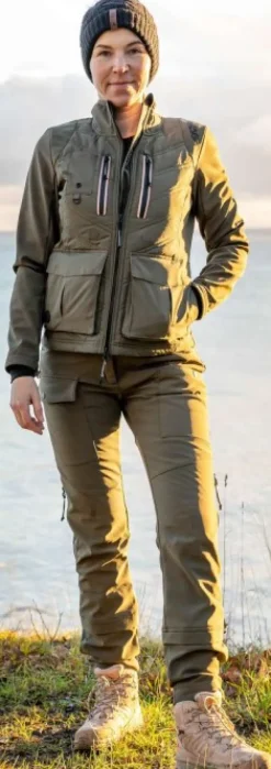 Catago Trainer Short Jacket naisten ulkoilutakki, vihreä