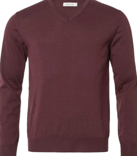 Chevalier Aston Pullover pitkähihainen, viininpunainen