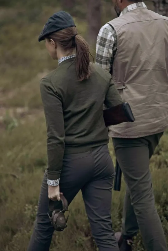 Chevalier Blaise -naisten merinovillapaita, vihreä