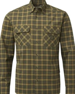 Chevalier Creek Shooting Fit Coolmax Shirt paita, Moss Checked