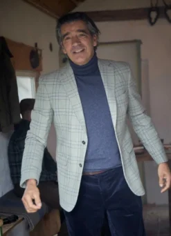 Chevalier Lawrence miesten manchesterhousut, tummansininen