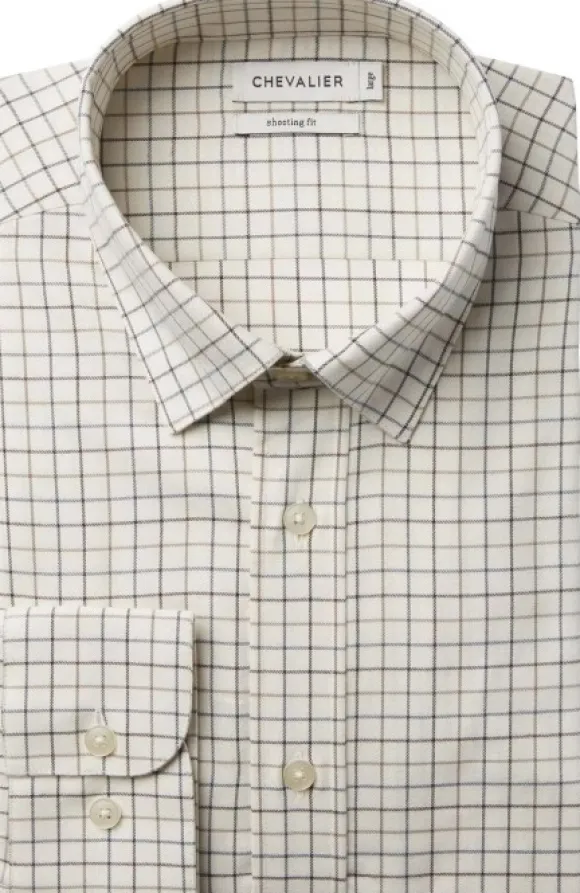 Chevalier Luton Shooting Fit Shirt paita, Stormy Blue Tattersall