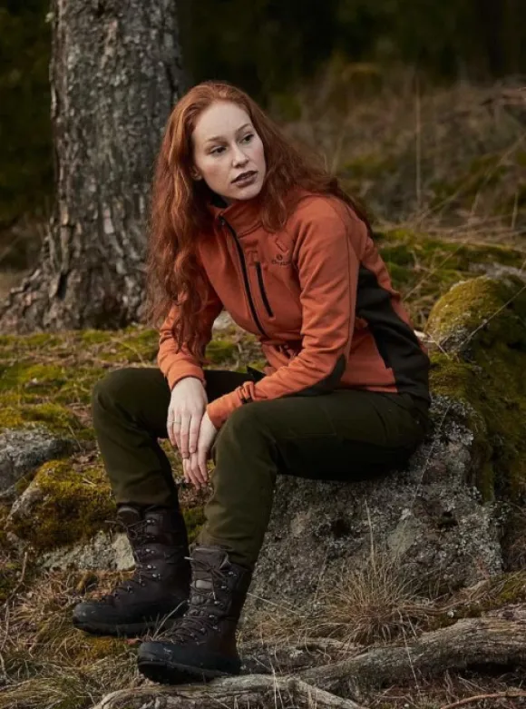 Chevalier Tay naisten fleecetakki, tummanruskea