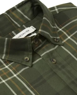Chevalier Willow Flannel Shirt flanellipaita, tummanvihreä