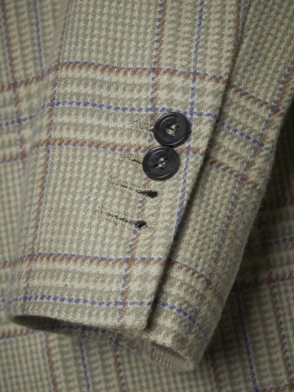 Chevalier Wiston Tweed Blazer, Willow Green Checked