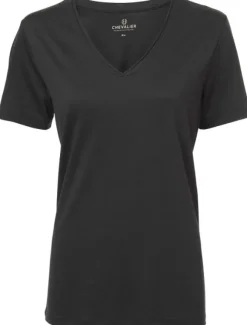 Chevalier W's Coley Wool T-shirt Stone Black